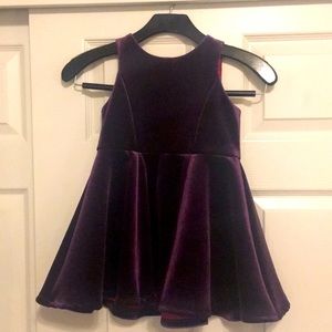 Purple velvet dress 4T OshKosh Kids